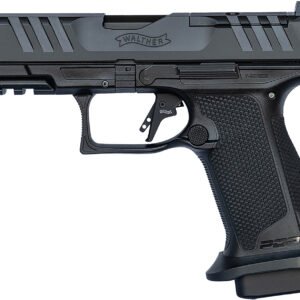 Walther Arms 4796040 PDP F-Series Pro 9mm Luger 18+1 4" Black Steel Barrel, Black Serrated/Optic Ready Steel Slide, Black Polymer Frame w/Picatinny Rail, Medium Backstrap Grip