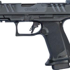 Walther Arms 4796064 PDP F-Series Pro 9mm Luger 10+1 3.50" Black Steel Barrel, Black Serrated/Optic Ready Steel Slide, Black Polymer Frame w/Picatinny Rail, Medium Backstrap Grip