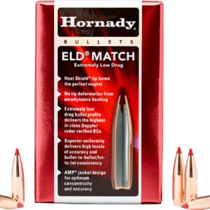 Hornady 263331 6.5mm .264 147gr Extremely Low Drag-Match 500 Per Box/6 Case