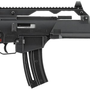 HK 81000995 G36  22 LR 10+1 18.13" Black Barrel w/Flash Suppressor, Black Receiver w/Picatinny Rail, Black Folding Synthetic Stock, Black Polymer Grip