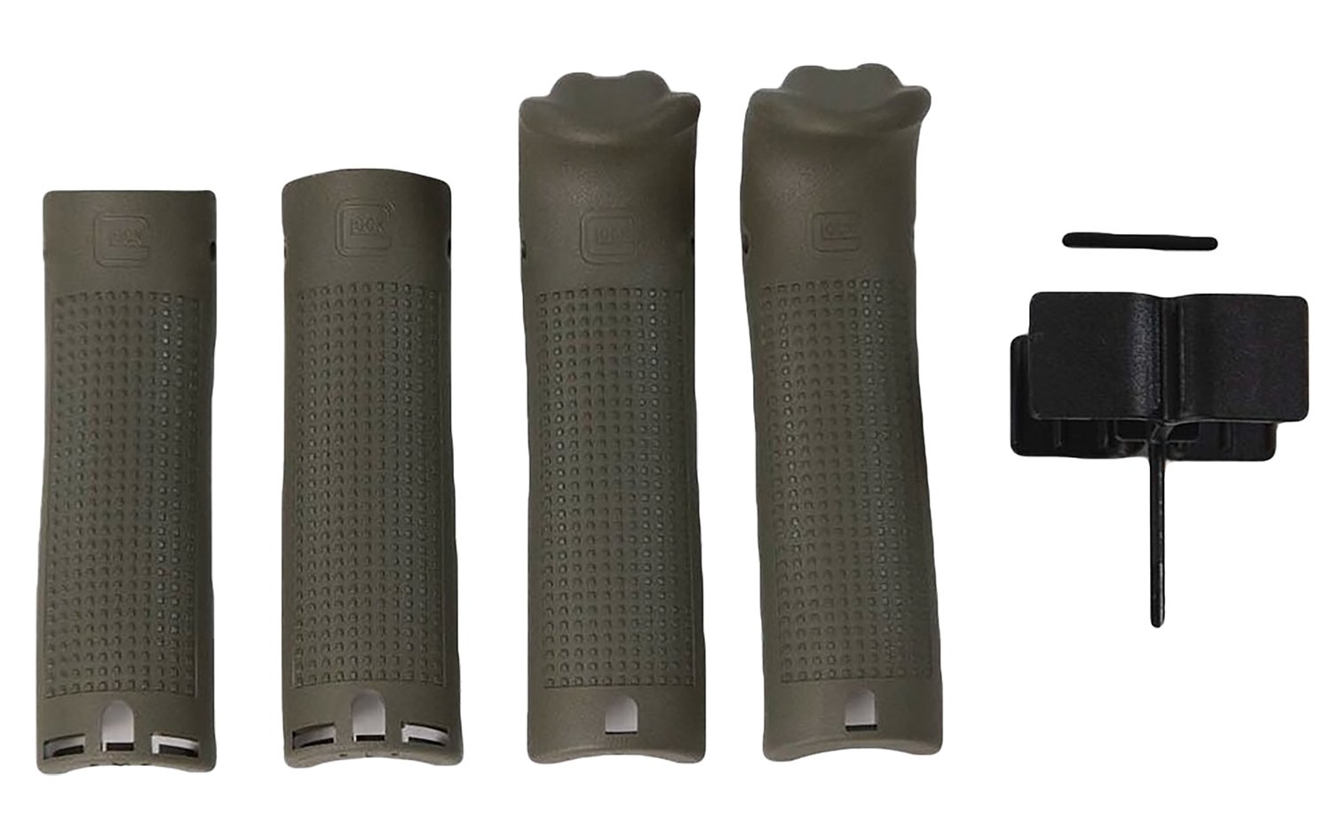 Glock 39843 Backstrap/Beavertail Set Battlefield Green Polymer