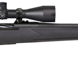 Mossberg 28246 Patriot w/Optic 450 Bushmaster 4+1 20" Matte Blued Threaded Barrel, Matte Blued Drilled & Tapped Receiver, Fixed Black Synthetic Stock, Vortex Crossfire II 3-9x40mm