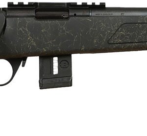 Bergara Rifles BMR009 BMR-X  22 WMR 10+1 18" Blued Heavy Threaded Barrel, Blued Picatinny Rail Receiver, Adj LOP Green w/Black Webbing Synthetic Stock