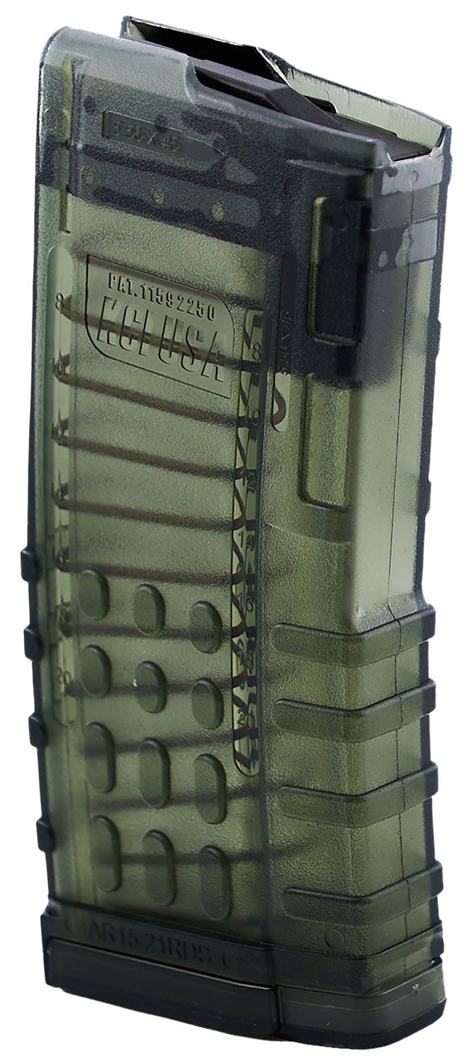 Kci Usa Inc KCIMZ066 21rd 223 Rem Fits AR-15 Translucent Smoke Polycarbonate