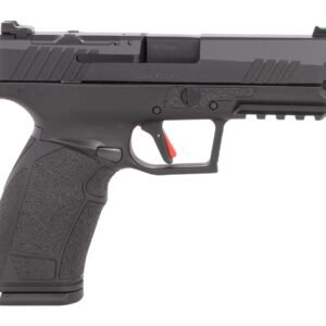 Tisas 10100570 PX-9 Duty *CA Compliant 9mm Luger 10+1 4.10" Black QPQ Steel Barrel, QPQ Tenifer Cerakote Optic Cut/Serrated Steel Slide, QPQ Tenifer Cerakote Polymer Frame w/Picatinny Rail