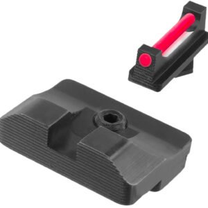 TruGlo TGTG132CZ1 Fiber-Optic Pro  Red Fiber Optic Front/Blacked Rear/Black Frame Fits CZ SP