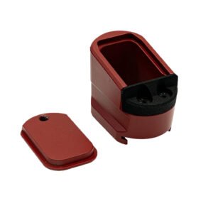 Shield Arms MPME5RED Magazine Extension 5rd Compatible w/ Shield Arms M&P 2.0 Red Anodized Aluminum