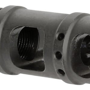 Midwest Industries MIMB10 Muzzle Brake 357 Mag 5/8"x24 Threads Black Steel 5" OAL .410" Diameter