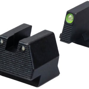 HK 51000939 Night Sight Set Fixed Green Tritium/Black Frame Fits HK VP9 9mm Luger