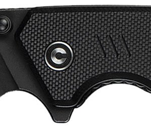 Civivi Knives C24012-1 Merit 3.28" Folding Drop Point Plain Black Stonewashed 14C28N Steel Blade, Black Textured G10 Handle
