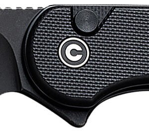 Civivi Knives C18062P-1 Elementum II  EDC 2.96" Folding Drop Point Plain Black Stonewashed Nitro-V Steel Blade, Black Textured G10 Handle