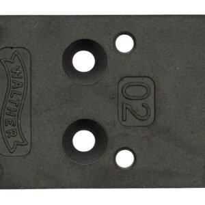 Walther Arms 5136209 Optic Plate  Black Steel Fits Walther PDP 2.0