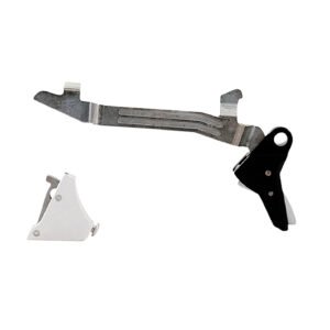 Timney Triggers ALPHAGLOCK5LARGESILVER Alpha Competition 10mm/45 ACP Silver Fits Glock 20/20MOS/21/21MOS/29/30 Gen 5 Large Frame