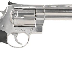 Colt Mfg ANACONDASP6RTS45C Anaconda  45 Colt (Long Colt) 6rd Shot 6" Stainless Vent Rib Barrel, Cylinder & Frame, Black Grip