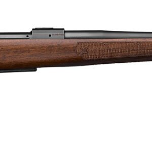CZ-USA 07718 600+ American 243 Win 5+1 20" Black Nitride Threaded Barrel, Black Nitride Steel Drilled & Tapped Receiver, Turkish Walnut Fixed Stock