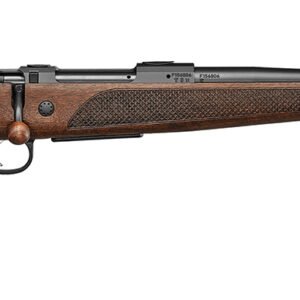 CZ-USA 07309 600+ Lux 300 Win Mag 3+1 24" Black Nitride Threaded Barrel, Black Nitride Steel Drilled & Tapped Receiver, Walnut Fixed Stock
