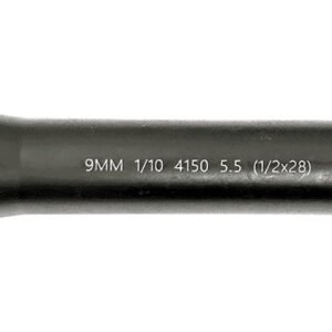 Lead & Steel Llc LS9MM5.5-28 AR9  9mm Straight Profile Black Nitride Chrome Moly Vanadium