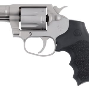 Colt Mfg COBRASM2RFO Cobra  38 Special +P 6rd Shot 2" Matte Stainless Barrel, Cylinder & Frame, Black Hogue Overmolded Grip, Exposed Hammer