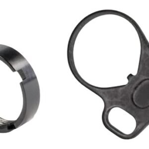 White Label Armory WLA-BUF-7008-01 End Plate Kit Ambidextrous Black Aluminum/Steel AR-15