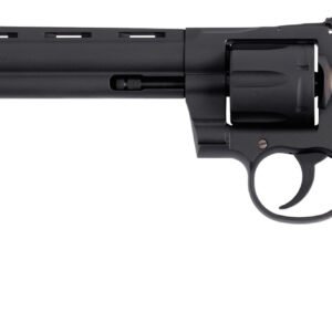 Colt Mfg PYTHONBM8WTS Python 357 Mag/38 Special 6 Shot 8" Matte Blued Vent Rib Carbon Steel Barrel, Cylinder & Frame, Wood Grip, Exposed Hammer