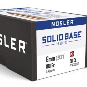 Nosler 38050 Solid Base 6mm 100gr Soft Point 50CT
