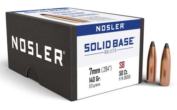 Nosler 38056 Solid Base  7mm 140gr Soft Point 50CT