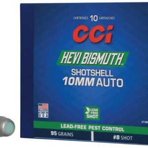 CCI 3710B HEVI-Bismuth  10mmAuto 95gr Shotshell #8Shot 10 Per Box/20 Case