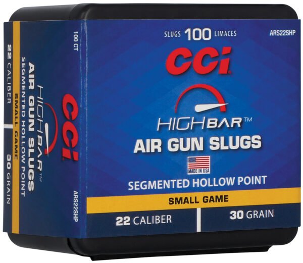CCI ARS22SHP22 High Bar Air Gun Slug 22Cal 30gr Segmented Hollow Point 100 Per Box/5 Case