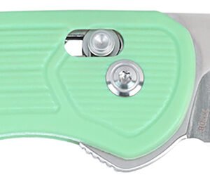 CRKT 7170B SERO EDC 3.02" Folding Plain TiNi S35VN SS Blade, Aqua Textured GRN Handle