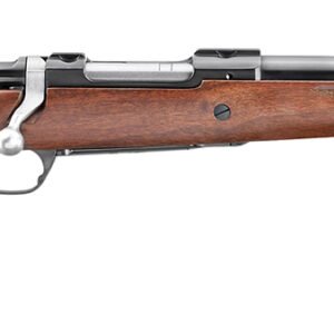 Ruger 67102 Hawkeye Hunter 243 Win 4+1 16.60" Satin Blued Threaded Barrel, Satin Blued Steel Receiver w/Integral Scope Mount, American Walnut Fixed Stock, Right Hand