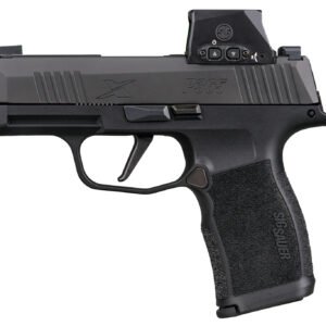 Sig Sauer 365X9BXR3RXSL P365X w/Romeo-X Sig Loc 9mm Luger 12+1 3.10" Black Barrel, Black Nitron Stainless Steel Serrated w/Optic Slide, Black Polymer Frame w/Accessory Rail, Sig ROMEO-X SIG-LOC