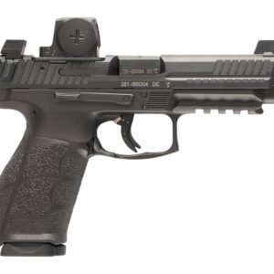 HK 81001352 VP9A1 F w/Optic 9mm Luger 10+1 4.53" Black Barrel & Steel Serrated w/Optic Slide, Black Polymer Frame w/Picatinny Rail, Textured Grip, Vortex CCW