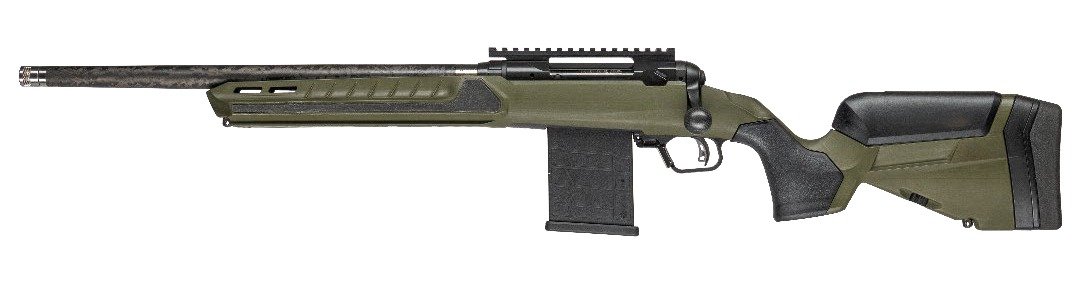 Savage Arms 32947 110 UltraLite Predator 308 Win 10+1 18" Carbon Fiber Barrel, Arca Rail Forend, Hunter Green AccuStock w/AccuFit V2 Synthetic Stock, Left Hand