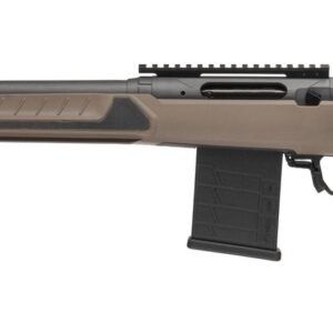 Savage Arms 32686 110 Core Tactical Full Size 6mm Creedmoor 10+1 20" Medium Heavy Fluted Barrel, Arca Rail Forend, Coyote Tan AccuStock w/AccuFit V2 Synthetic Stock, Left Hand