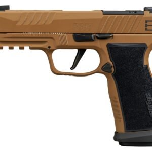 Sig Sauer 365AXGF9DH310 P365 DH3 AXG Compact 9mm Luger 10+1 3.70" Black DLC Barrel, Coyote Cerakote Stainless Steel Lightening Cut/Optic Ready/Serrated Slide, Coyote Cerakote AXG Grip Module, SIG-LOC