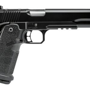 Kimber Mfg, Inc 3600304 DS Warrior 10mm Auto 18+1 6" Matte Stainless Barrel, KimPro Black Optic Cut/Serrated Slide, Black Stainless Steel Frame w/Beavertail & Picatinny Rail, Black Carbon Fiber Grip,