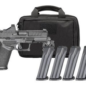 Springfield Armory EC9409BFCPAC Echelon 40F.C Gear Pac 9mm Luger 20+1 4" Black Melonite Barrel, Steel Optic Ready/Serrated Slide, Black Polymer Frame w/Picatinny Rail, Ambidextrous