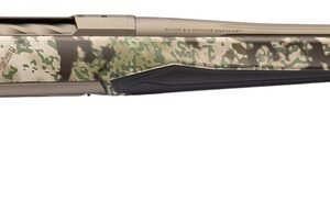 Browning 036138218 X-Bolt 2 Speed 308 Win 4+1 22" Smoked Bronze Cerakote Fluted Threaded Barrel & Steel Drilled & Tapped Receiver, Kryptek Obskura Transitional Camo Adj Vari-Tech Synthetic Stock, Righ