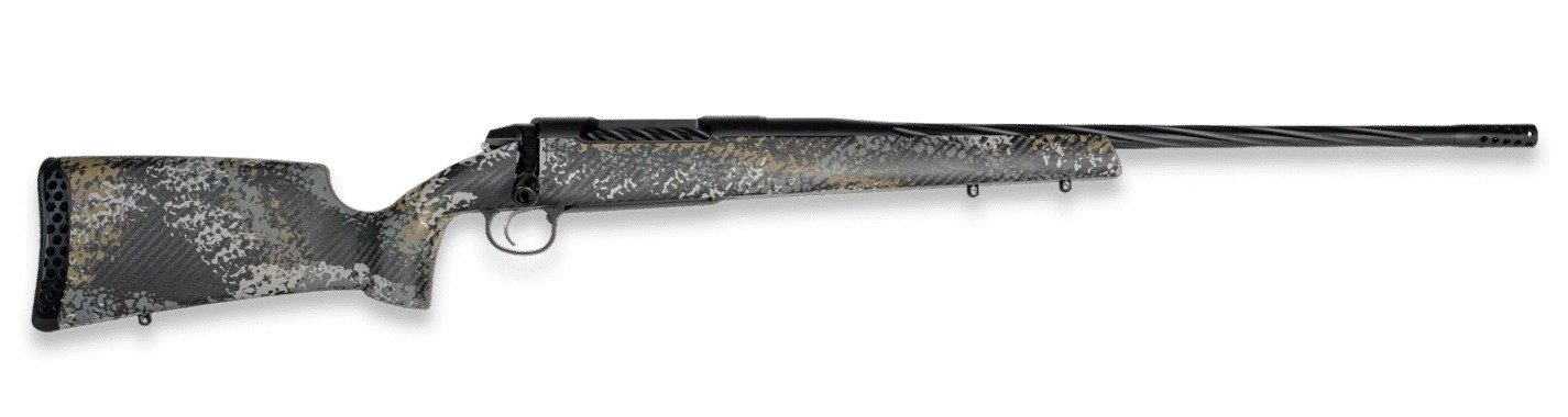 Weatherby 3WAST25RWR4B 307 Alpine ST 25 WBY RPM 4+1 22" +2" Graphite Black Cerakote Spiral Fluted Threaded Barrel, Steel Drilled & Tapped Receiver, Carbon Fiber w/Gray, Light Gray & Gold Sponge Accent