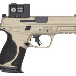 Smith & Wesson 14634 M&P9 M2.0 Spec VI Bundle 9mm Luger 15+1 4" Black Armornite Ported Barrel, Champagne Cerakote Stainless Steel Ported/Serrated w/Optic Slide &  Aluminum Frame w/Picatinny Rail, Inte