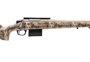 CVA CR4054 Cascade Varmint Hunter 22 Creedmoor 10+1 20" Flat Dark Earth Cerakote Threaded Barrel & Receiver w/Picatinny Rail, Krytek Highlander Adj Comb & LOP Synthetic Stock