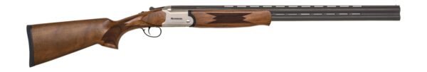 Mossberg 75490 Silver Reserve 16 Gauge Break Open 2.75" 2rd 28" Matte Blued Over/Under Vent Rib Barrel, Satin Silver w/Engraved Logo Receiver, Fixed Satin Black Walnut Stock