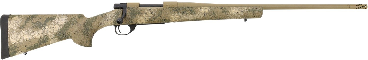 Howa HMFN300BLKPR 1500 Fence Line 300 AAC Blackout 5+1 16.25" Burnt Bronze Cerakote Threaded Barrel, Burnt Bronze Cerakote Drilled & Tapped Receiver, Prairie Reaper Camo Fixed Synthetic Stock, Right H
