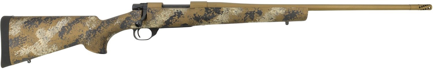 Howa HFN65CRSE 1500 Fence Line 6.5 Creedmoor 4+1 22" Flat Dark Earth Cerakote Threaded Barrel, Flat Dark Earth Cerakote Aluminum Drilled & Tapped Receiver, Scorched Earth Camo Fixed Synthetic Stock, R