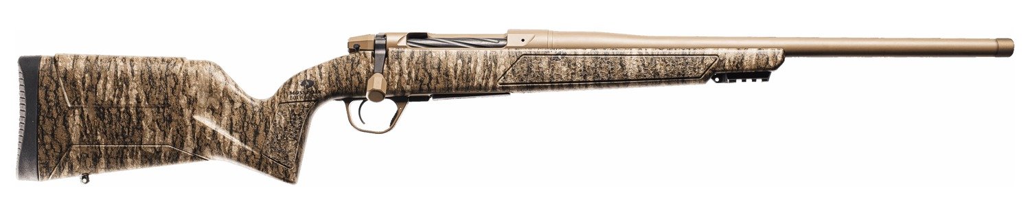 Christensen Arms 801-15012-01 Evoke Mossy Oak 243 Win 4+1 20" Flat Dark Earth Cerakote Threaded Barrel, Flat Dark Earth Cerakote Drilled & Tapped Receiver, Picatinny Rail Forend, Mossy Oak Bottomland