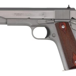 Colt Mfg O1911C-SS9 1911 Government 9mm Luger 9+1 5" Stainless National Match Barrel, Stainless Steel Serrated Slide, Stainless Streel Frame w/Beavertail, Double Diamond Checkered Wood Grip