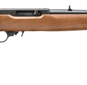 Ruger 32009 10/22  22 LR 10+1 18.50" Satin Black Alloy Steel Barrel, Drilled & Tapped Receiver, Birch Wood Fixed Stock