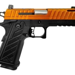 Live Free Armory HG8643-N Apollo 11 V2 Compact 9mm Luger 18+1 4.15" Stainless Barrel, Copper FX Cerakote Steel Optic Ready/Serrated Slide, Black Cerakote Steel Frame w/Beavertail & Picatinny Rail, Bla