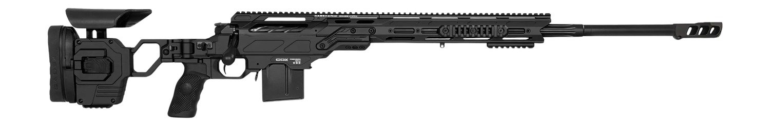 Cadex Inc CDX30LITE6524BR20I2B1N CDX-30 Lite 6.5 Creedmoor 10+1 24" Black DLC Fluted Threaded Barrel, Black Cerakote Receiver w/Picatinny Rail, M-LOK Handguard, Black Adjustable Folding Buttstock, Bla