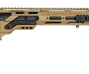 Cadex Inc CDX30LITE30824BR20I2F1 CDX-30 Lite 308 Win 10+1 24" Black DLC Fluted Threaded Barrel, Hybrid Tan Cerakote Receiver w/Picatinny Rail, M-LOK Handguard, Adjustable Folding Hybrid Tan Buttstock,